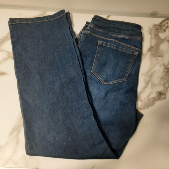 Westbound Blue Pull-on Jeans Women's 14 Regular Stretch Denim High Rise - Picture 3 of 12
